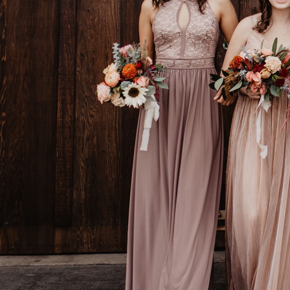 Womens formal Mauve/taupe dress